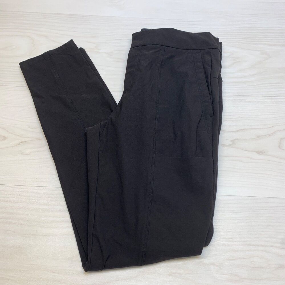 Athleta Womens Black Wander Stash Skinny Leg Casual Ankle Pants Size 6
